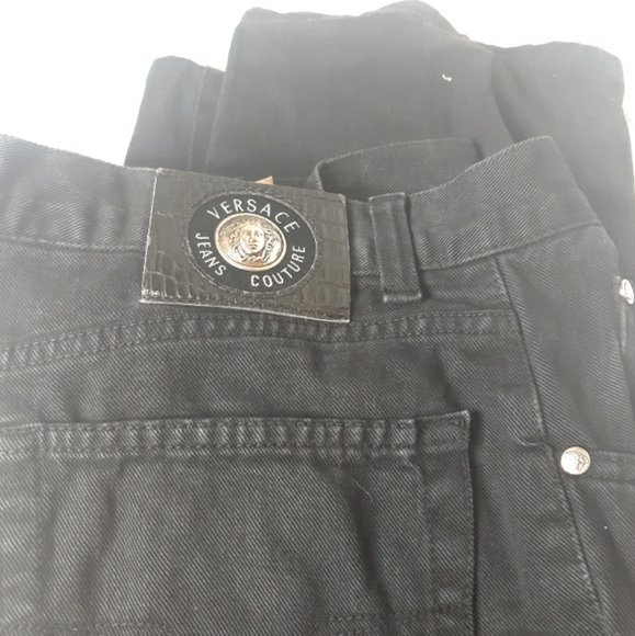 Versace vintage black Jean's Preowned - Picture 1 of 6